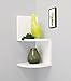 kieragrace Priva Corner Wall Shelf - Set of 2, White, 7.75