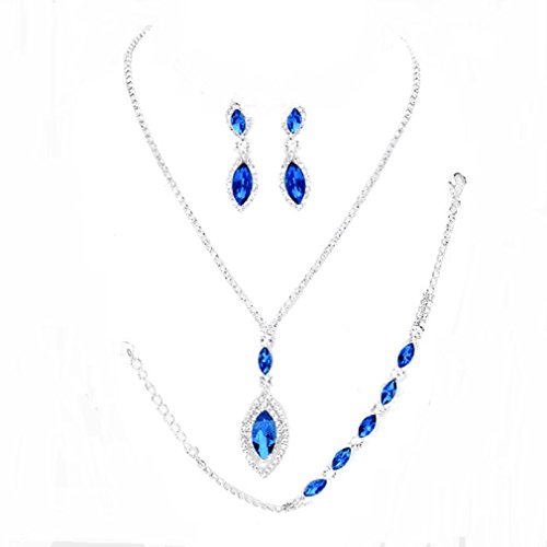 Christina collection women s sapphire blue clear rhines…