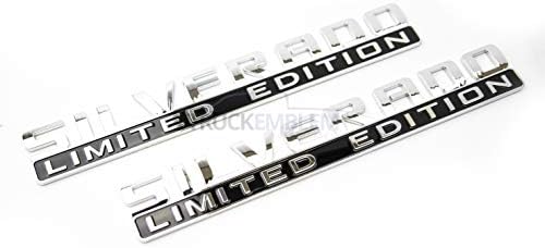 Truck Emblem Warehouse 2 New Custom Black 2007-2018 Silverado Limited Edition Door & Tailgate Emblems Badges