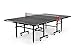 Killerspin MyT7 BlackStorm - Ping Pong Table, Foldable Table for Table Tennis, Portable Ping Pong Table Set with Built-in Paddle and Ball Storage, Black