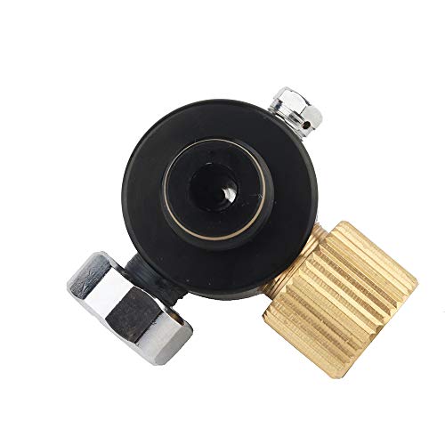Gurlleu Adjustable PCP Paintball Tanks Regulator 0.825-14 NGO Output Thread Compressed Air Valve Gauge (0-2000 PSI) - Thumbnail 5