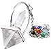 TUMBEELLUWA Healing Crystal Quartz 7 Chakra Pendulum Dowsing Gemstone Divination Reiki Stone,Rock Quartz