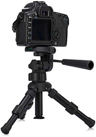 Tabletop Tripod,Awaytoy 9" Mini Travel Tripod Pan Head Portable &amp; Foldable Aluminum Tripod for Smart Phone Digital Camera DSLR SLR DV Black