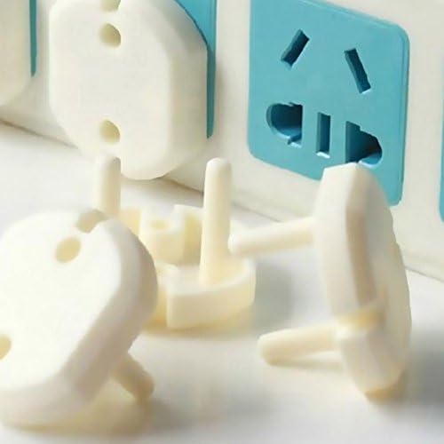 Child's Home Safety Socket Covers, 10pcs Electric Outlet EU 2 Plug Cover 2 Hole Sockets Cover Outlet Plug Kids Electrical Safety Protector Sockets Protection Caps Safeguard for Baby Safety