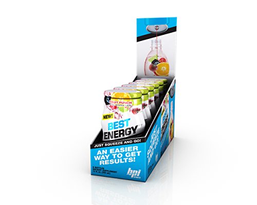 BPI  Sports Best Energy Liquid Water Enhancer, Fruit Punch, 24 Servings per Bottle, 6 Bottles - Thumbnail 3