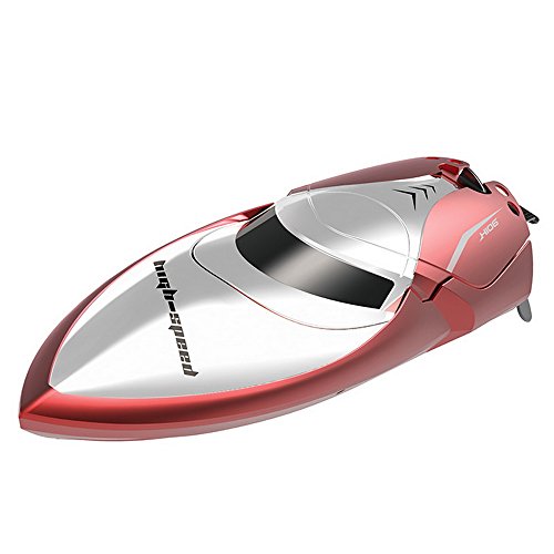 OLS RC Drone Boat High Speed 7.4V 600mAh Battery with LCD Display Transmitter Remote Controller Toys For Kids - Red