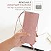 Samsung Galaxy S10 Wallet Case, [Wrist Strap] Luxury PU Leather Wallet Flip Full Body Protective Case Cover with [Card Slots] and Kickstand for Samsung Galaxy S10-Rose Gold