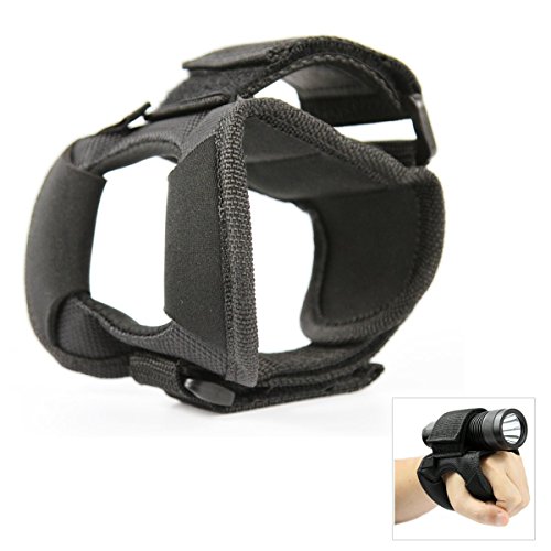 POMEX Diving lamp Gloves Adjustable Glove Style Hand Palm Strap Band Mount for Dive Torch Lights