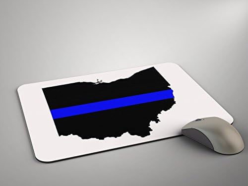 Ohio State Thin Blue Line Police Mouse Pad