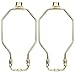uxcell Lamp Harp Finial Holder Set 7 Inch Polished Brass 2Pcs for Table and Floor Lamps