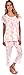 Patricia Women's Pleated Knit Top and Capri 2 Piece Pajama Set