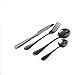 Amerzam Flatware Set,Stainless Steel Cutlery with Knife Fork Spoon Teaspoon Dinnerware Cutlery Set (4 Piece)