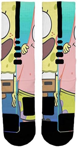 Spongebob Socks Custom Designed Nike Elite Socks - Medium (6-8)