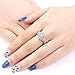 SHELOVES Women Vintage Engagement Ring Wedding Band Bridal Set 925 Sterling Silver Round Halo AAA Cz