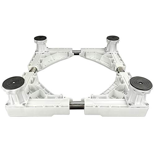 Trolley Pedestal for Wine Rack, Home Heavy-Duty Adjustable Appliance Base for Dryer Washing Machine and Refrigerator,4(Fixed-Foot)