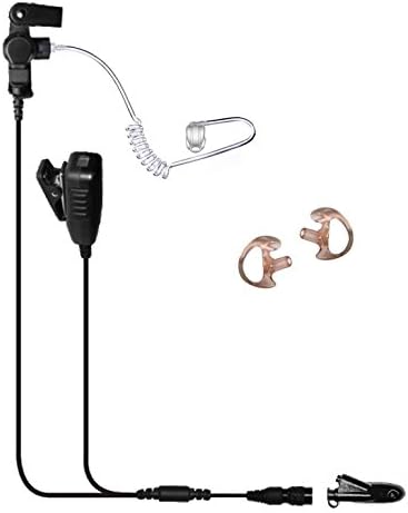 Tactical Ear Gadgets Cougar 2-Wire Surveillance Earpiece EP4033QR with Quick Release for Motorola HT1250 HT750 Radio (See List)