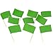 Green Flag Toothpicks (100)