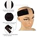 Lace Wig Grip Band 2 Pack Adjustable Non Slip Comfort Velvet Wig Headband Hair Band Elastic Breathable Flexible Women Girls Hair Scarf Keep Wig Secured Prevent Headache and Hair Loss(Beige,Dark Brown)