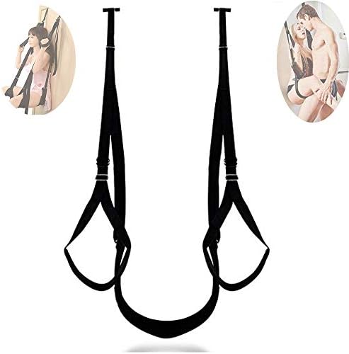 Hanging on The Door Swing Kit Toy with Seat for Woman (Black)