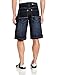 Southpole Men's Core Denim Short, Dark Sand Blue, 36