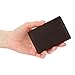 Villini Leather Slim Credit Card Holder - Front Pocket Wallet - Minimalist Card Case (Brown)