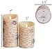 Set of 2 Luminara Birch Bark Flameless Candles: 3.5