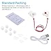 Tecland stereo sport Bluetooth V4.1 wireless headphone, noise cancelling sweat proof in-ear headsets earbuds with microphone for iPhone, iPad iPod and Android Devices (red & white)