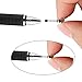 Mixoo 2-in-1 Precision Disc & Fiber Stylus with Replaceable Tips for Capacitive Touch Screen Devices (Black/Black)