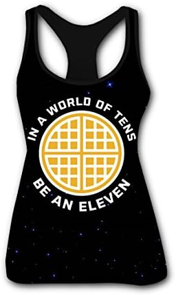 HRA Womens Soft In a World Full Of Tens,Be an Eleven! Print Tanks S