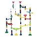 Marbulous Transparent In The Dark Marble Run - 105 Piece Set - 90 Building Pieces + 7 Standard Marbles + 8 Glow Marbles by Edushape
