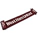 West Ham United Knit Stripe Scarf - Authentic EPL