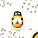 300 Packs Wooden Bee Embellishments Tiny Painted Bee Flatback Self-Adhesive Wood Bumble Bees for DIY Craft Scrapbooking Decor