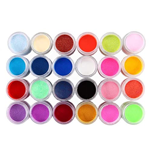 Winsummer Acrylic Nail Iridescent Fine Glitter Powder-for Gel Nail Polish Gel and Acrylic Nail Powder Women 3D Manicure Decoration