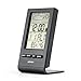 Indoor Humidity Monitor, Levin Hygrometer with Temperature, Digital Alarm Clock, Weatherprophet and Digital Calendar, Portable Size with Large LCD Screen Display