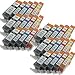30-Pack (6BK/6BK/6C/6M/6Y) Non-OEM Inkjet Combo for PGI-220 CLI-221 Canon Pixma Canon iP3600 iP4600 iP4700 MP560 MP620 MP640 MX860 MP980 ink cartridges
