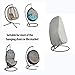 Zipcase 600D Hanging Chair Cover for or Single Swinging Egg Chair/Pod Chair/Swingasan -Outdoor Patio Hanging Chair Cover Heavy Duty Water Resistant, 78 inch H x 41 inch D, Light Grey