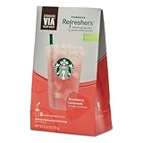 Starbucks VIA Refreshers, Strawberry Lemonade, 4.16 oz Pack, 6/Box