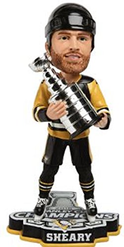Conor Sheary Bobblehead 2016 Pittsburgh Penguins NHL Stanley Cup Champions Holding Trophy