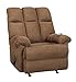 Dorel Living Padded Dual Massage Recliner, Chocolate