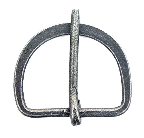 Antiqued Steel D-Ring Buckle - Large