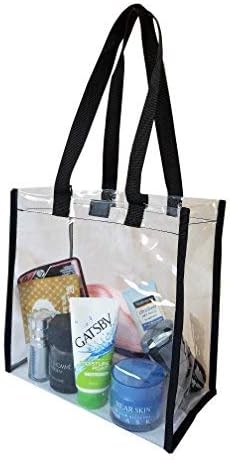 ImpecGear Clear 12" x 12" x 6" NFL Stadium Approved Tote Bag with Closures, 22" Handles, Great for Travel & Disney (12" x 12" x 6") Promotional Price
