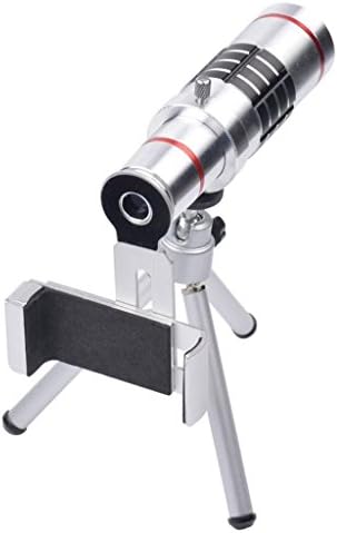 18X Optical Zoom Phone Lens, Mobile Phone Telephoto Telescope Camera Lens With A Tripod + Telescopic Mobile Phone Holder + Ultra-Fine Fiber Cleaning Cloth, Common To All Smart Phones