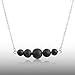 Lava Rock Essential Oil Diffuser Necklace, Minimalist Aromatherapy Jewelry, Simple, Delicate, Dainty Necklace with Stainless Steel Chain
