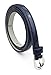 Belle Donne Thin Belts For Women, Silver Buckle for Dress and Jeans Skinny Belt Womens, Fashion Trendy Cinturones Para Mujer Navy Blue Medium