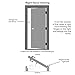 National Door Company ZZ00568R Fiberglass Smooth Primed, Right Hand in-Swing, Prehung Front Door, 9 Lite 2-Panel, Clear Glass, 36