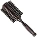 Large Round Blow Dry Brush - Boar Bristle, Solid Wood Barrel, Professional Anti-Static Roller Hair Brush for Styling and Blow Drying – 3”, 18 Row, For Long Hair - By Cantor