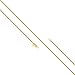 Lifetime Jewelry 1MM Rope Chain, 24K Gold with Inlaid Bronze, Premium Fashion...