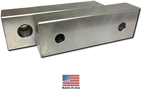 VJ-4A052501M - MACHINED ALUMINUM VISE SOFT JAWS FOR A 4" VISE L=5 x H=2.5 x W=1