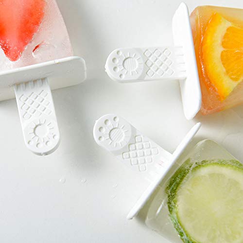 Popsicle Molds 4 Pieces Silicone Ice Pop Molds BPA Free Popsicle Mold Reusable Easy Release Ice Pop Maker - Thumbnail 4