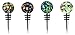 Blush Assorted Glass Globe Bottle Stoppers, Multicolor